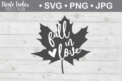 Fall In Love SVG Cut File