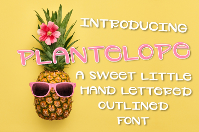 PLANTELOPE - An Outlined Font