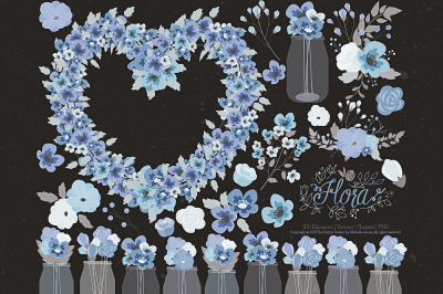 Flower Clipart and Vector &ndash; Flora 24