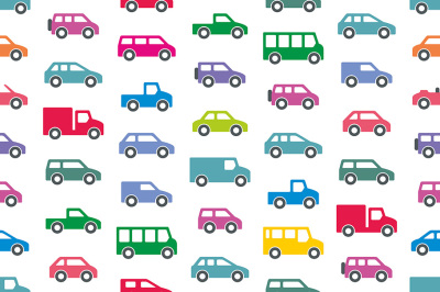 Pattern with Cars and trucks