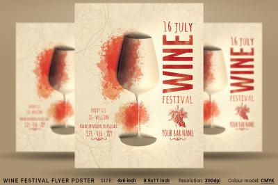 Wine Festival Flyer Poster