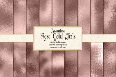 Rose Gold Foil Textures