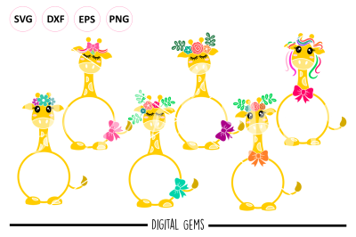 Giraffe SVG / DXF / EPS / PNG files