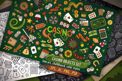 Casino Objects &amp; Symbols Set