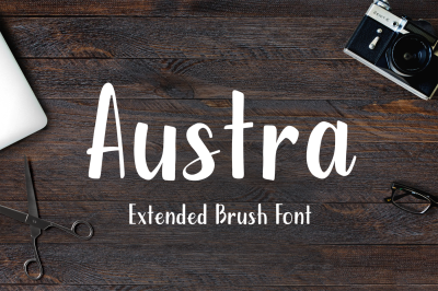 Austra Extended Brush Font