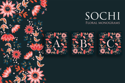 Sochi Floral Monograms