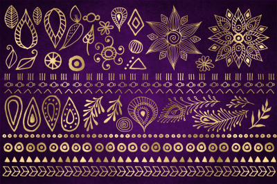 Boho Design Elements Clipart