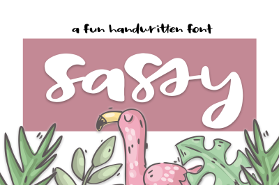 Sassy - A Bold Handwritten Font