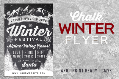 Chalk Winter Festival Flyer