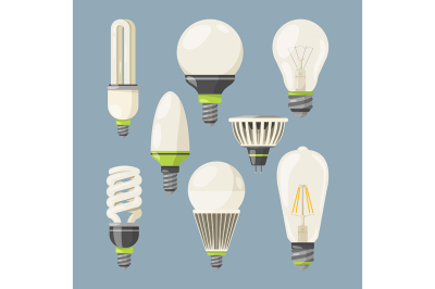 Incandescent bulbs, halogen and other different types