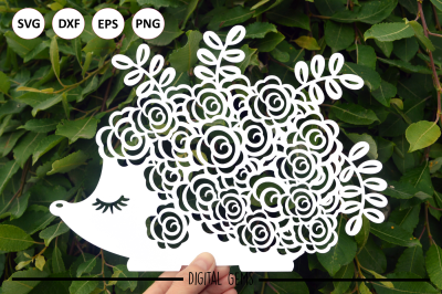 Hedgehog paper cut SVG / DXF / EPS Files