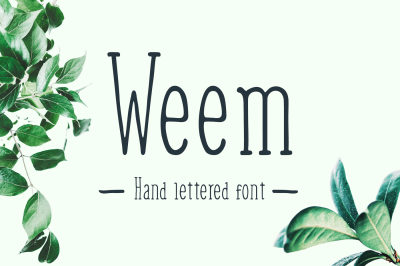 Weem Hand Lettered Font