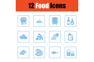 Set of food icons