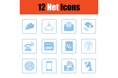 Communication icon set