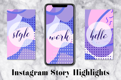 Text Instagram Story Icons Pack