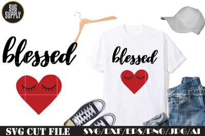 Blessed Heart SVG Cut File