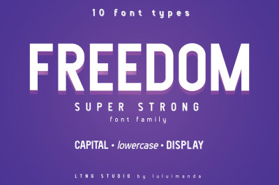 FREEDOM font family