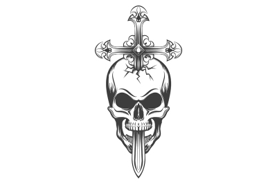 Skull and Cross