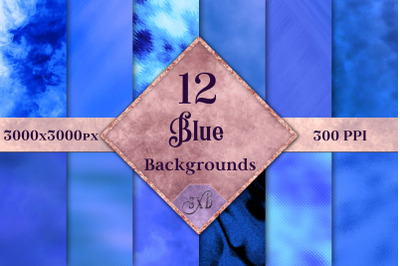 Blue Backgrounds - 12 Image Set