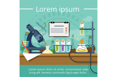 Biological or chemical laboratory for different experiments