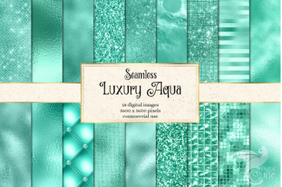 Luxury Aqua Digital Paper