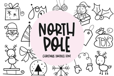North Pole - A Christmas / Winter Doodles Font