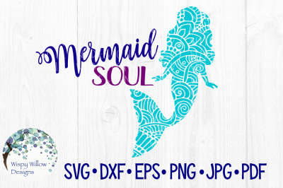 Mermaid Soul SVG/DXF/EPS/PNG/JPG/PDF