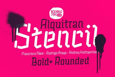 Alquitran Stencil Bold+Rounded