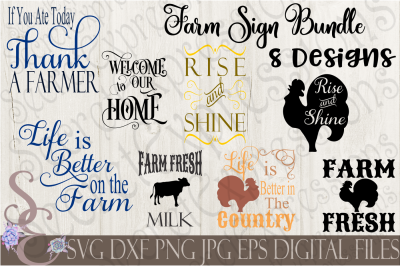 Farm Sign SVG Bundle