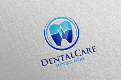 Dental Logo&2C; Dentist stomatology Logo Design 1