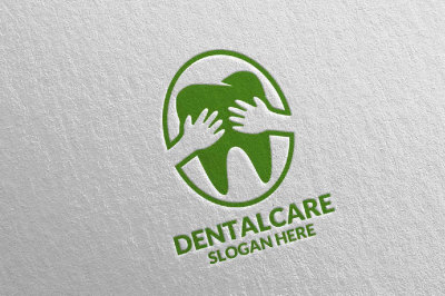 Dental Logo&2C; Dentist stomatology Logo Design 3