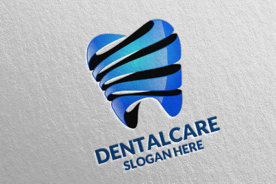 Dental Logo&2C; Dentist stomatology Logo Design 4