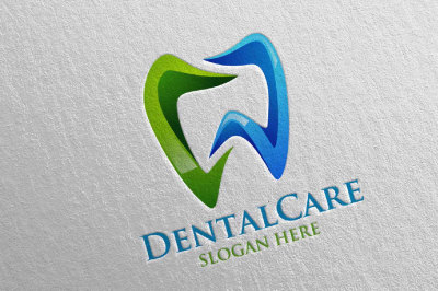 Dental Logo&2C; Dentist stomatology Logo Design 11