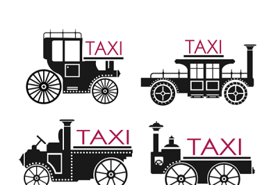 Car taxi services logo 