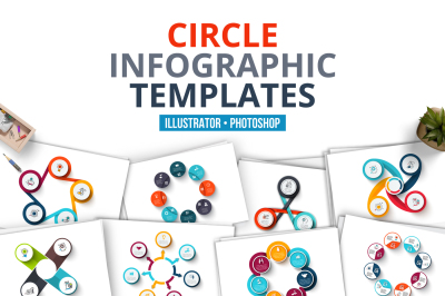Circle infographic templates