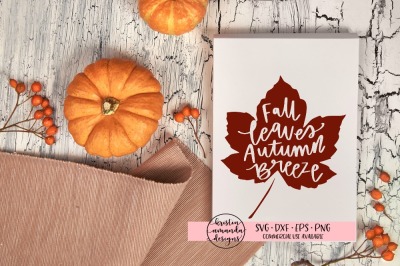 Fall Leaves Autumn Breeze SVG DXF EPS PNG Cut File • Cricut • Silhouet