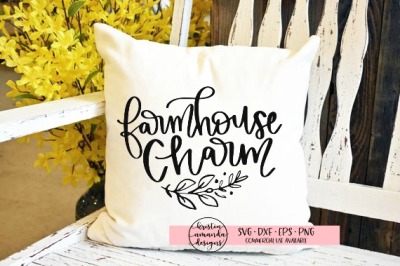 Farmhouse Charm SVG DXF EPS PNG Cut File • Cricut • Silhouette