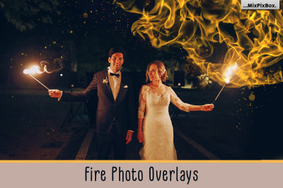 Fire Photo Overlays