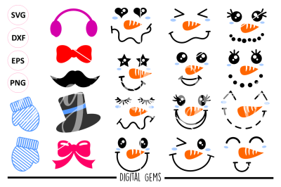 snowman / lady SVG / DXF / EPS / PNG files