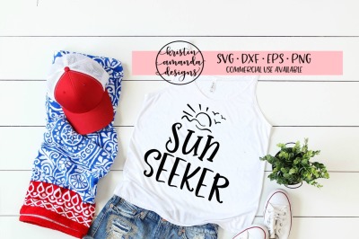 Sun Seeker Summer SVG DXF EPS PNG Cut File • Cricut • Silhouette