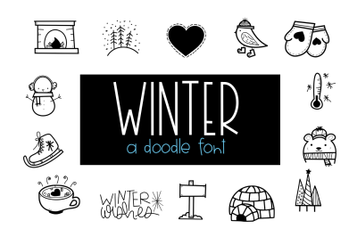 Winter Wishes - A Winter Doodles Font