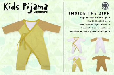 Kids Pijama Mockup
