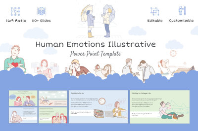 Human Emotions Illustrative Template