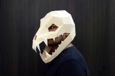 DIY Swooping evil Mask -  3d Papercraft