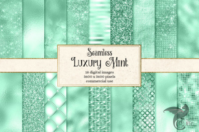 Luxury Mint Digital Paper