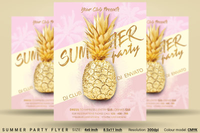 Summer Party Flyer Poster