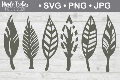Hand Drawn Feather SVG Cut Files