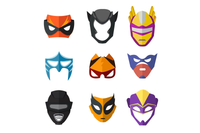 Different superheroes masks for kids