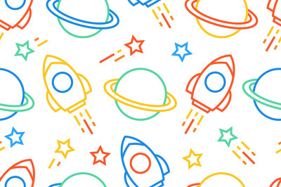 Seamless pattern with space