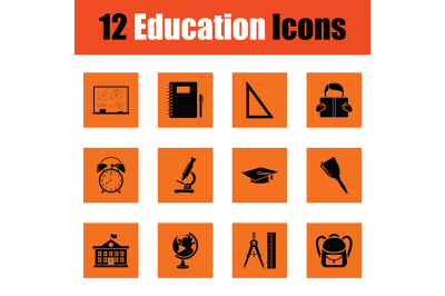 Education icon set